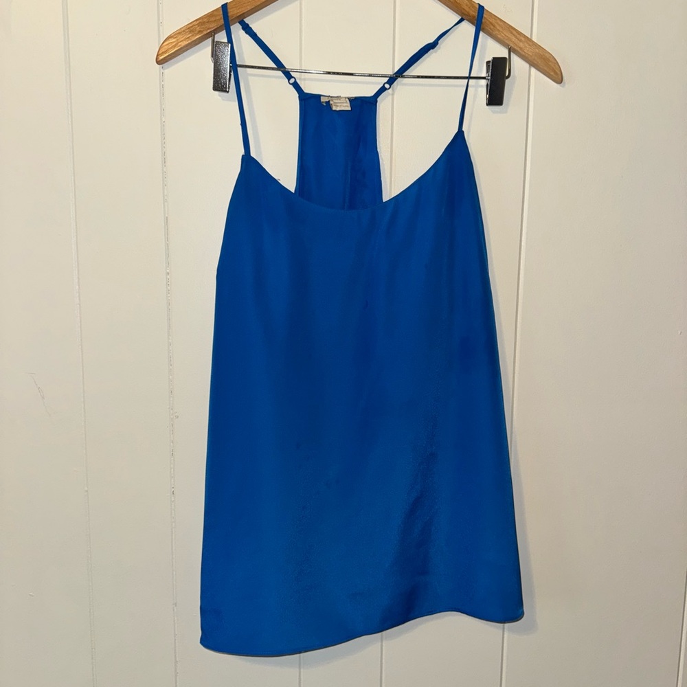 J CREW Cobalt silk tank top